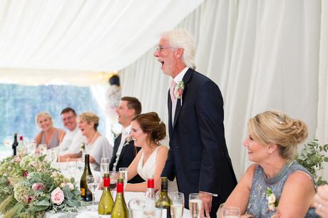 York Wedding photographers dad giving speech