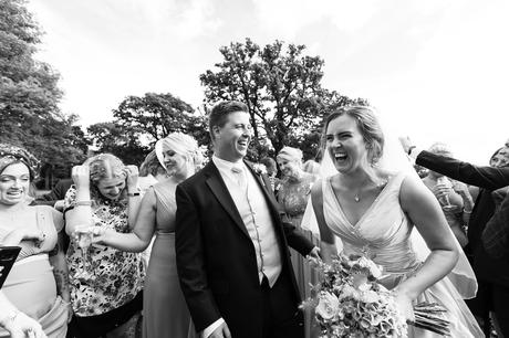 York Wedding photographers bride laughing