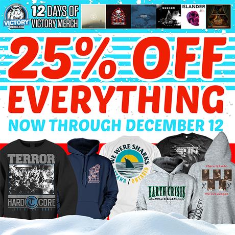 12 Days Of VictoryMerch.com Sale – 25% Off Everything