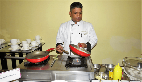 Chef Totan Sena at work