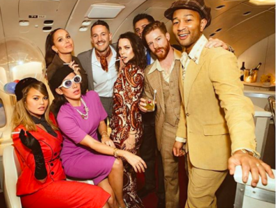 [Pics] Chrissy Teigen’s 1960’s  Pan Am Themed Birthday Bash