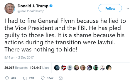 Trump and General Flynn firing incident