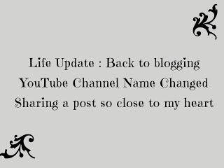 Life Update: Back To Blogging | YouTube Channel Name Changed | My Short Stay in India Life Update: Back To Blogging | YouTube Channel Name Changed | My Short Stay in India