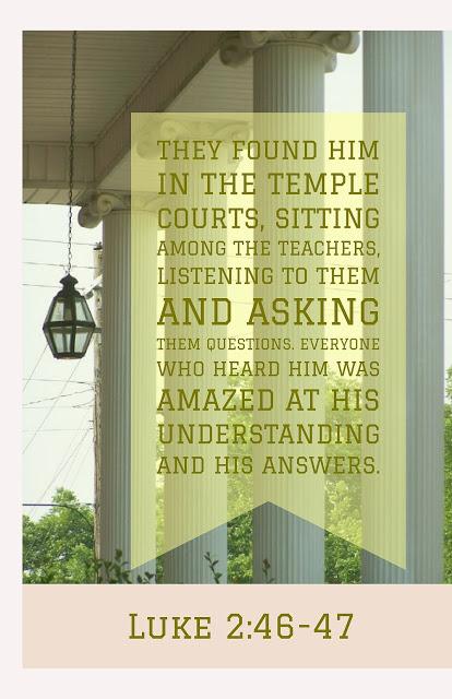 Thirty Days of Jesus: Day 10,  the Boy Jesus at the Temple