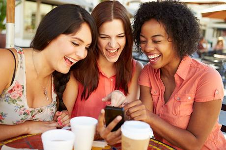 Girls with Mobiles-Mobile Marketing