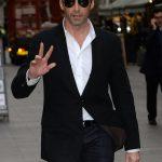 Hugh Jackman arrives at Global House