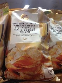 Marks & Spencer Smoked Salmon, Cream Cheese & Champagne Hand Cooked Crisps