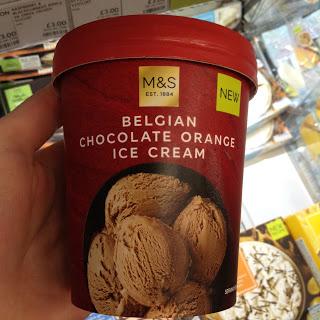 M&S Chocolate Orange Ice Cream