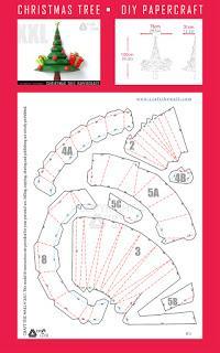 DIY Christmas Tree Papercraft PDF Template
