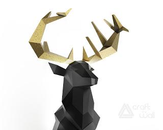 DIY Deer Papercraft PDF Template