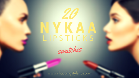 20 Nykaa Lipsticks Swatches (Shades For Eeveryone)