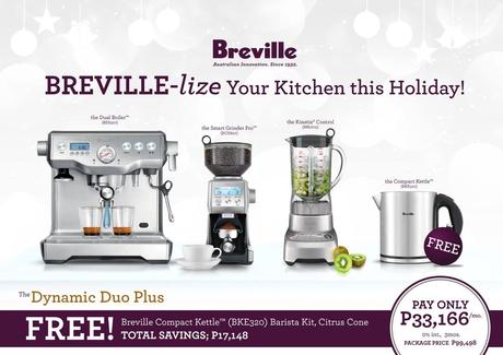 Freshly brewed coffee from Breville coffee machines, your perfect companion this cold holiday season