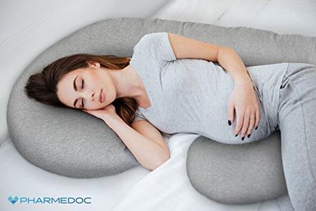 PharMeDoc Jersey C-Shaped Pregnancy Pillow