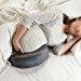 hiccapop Pregnancy Pillow Wedge for Maternity | Memory Foam Maternity Pillows Support...