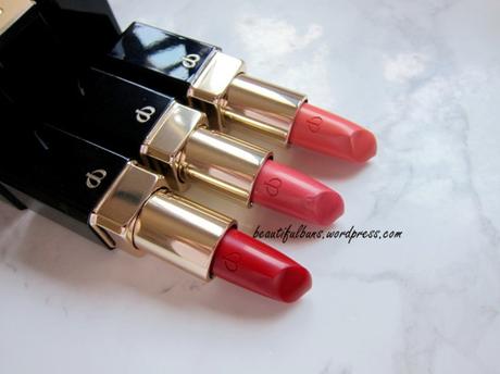 Review/Swatches: Cle De Peau Lipstick – 3 shades