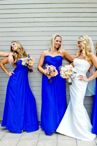  blue bridesmaid dresses long bright sweetheart true photography