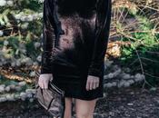 Holiday Style: Black Velvet Dress