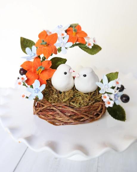 Love birds cake topper for NewZealand bride