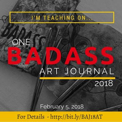 I am Teaching! in the BADASS Art Journal Course 2018