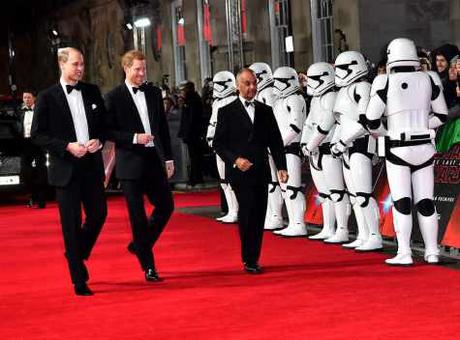 Prince William & Prince Harry Attend London Premiere Of Star Wars