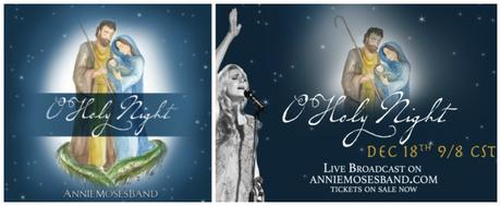 Award-Winning Annie Moses Band Releases Christmas Singles, “O Holy Night,” “Carol of the Bells”; Livestream Dec. 18