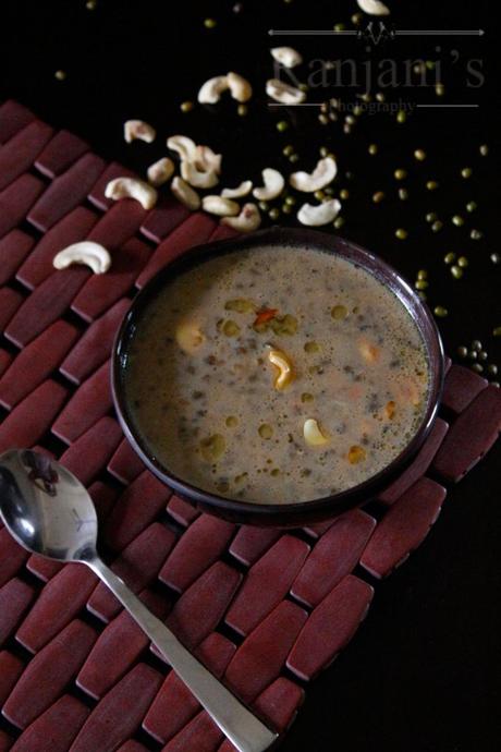 Pachai payaru payasam | green gram dal payasam