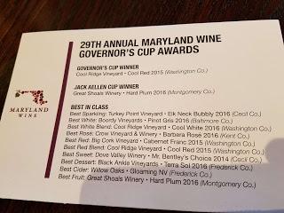 2017 Maryland Wine Governors Cup Award Ceremony