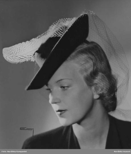 1942 Mexican Sombrero hat and veil 1942 Mexican Sombrero hat and veil