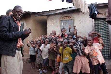 Hanging with the kids in Namuwongo slum