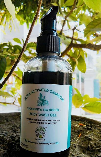 Greenberry Organics Detox Activated Charcoal Spearmint and Tea Tree Oil Body Wash Gel Review