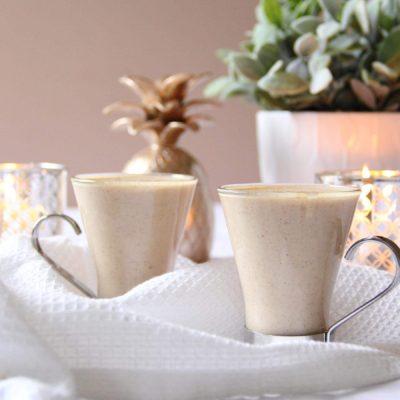 A Very Veggie Xmas: Creamy Vegan Eggnog Mocktail | Nut-free Recipe A Very Veggie Xmas: Creamy Vegan Eggnog Mocktail | Nut-free Recipe