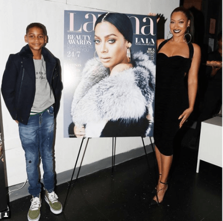 LaLa Anthony Celebrates Latina Magazine Cover With Son Kiyan