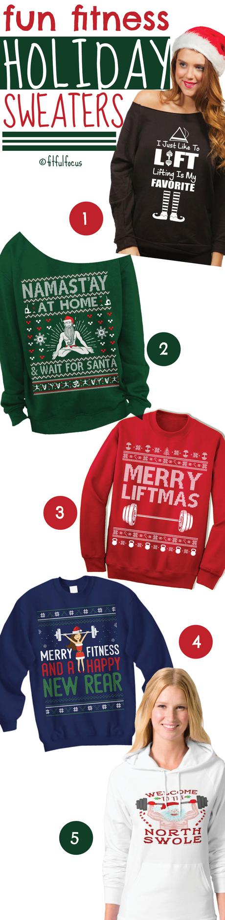 Fun Fitness Holiday Sweaters