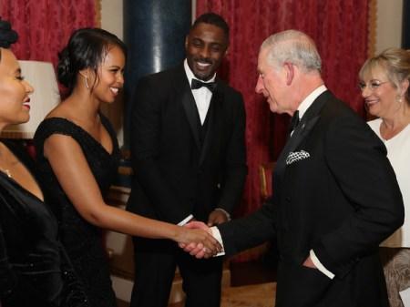 Idris Elba & GF Sabrina Dhowre Attend Dinner At Buckingham Palace