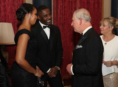 Idris Elba & GF Sabrina Dhowre Attend Dinner At Buckingham Palace