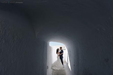 Santorini bird cage wedding in Gem