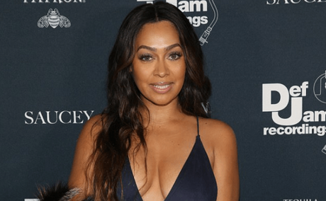 LaLa Anthony Rocks Jumpsuit  At  Def Jam Holiday Party