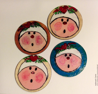 Painted Wooden Discs for Necklaces