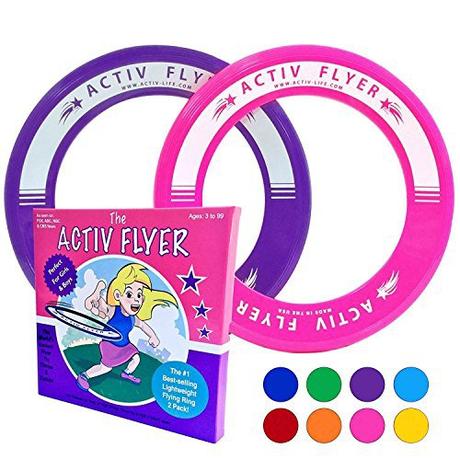 Best Kids Frisbee Rings [Pink/Purple] Cool Christmas Gifts and Top _ Year Old Birthday Presents for Fun Girls Sister Daughter...