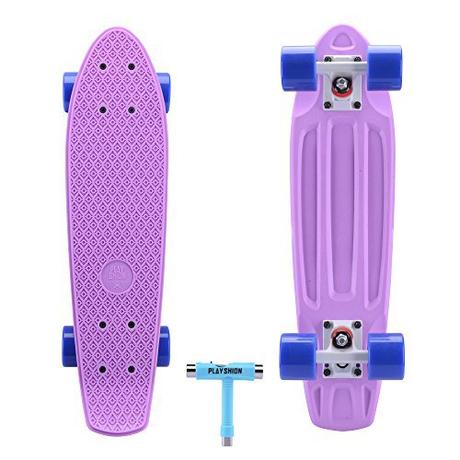 Playshion 22 Inch Beginners Skateboard With Tool For kids age 3-12