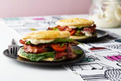 Keto BLT with oopsie bread