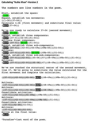 Calculating Kubla Khan 3