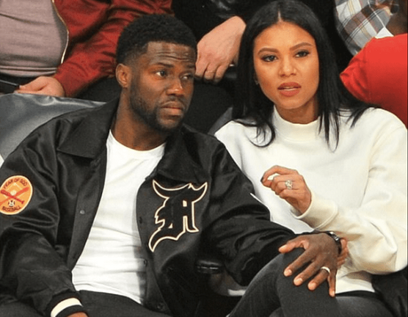 Kevin Hart & Eniko Hart Spotted At Monday Night’s Lakers Game