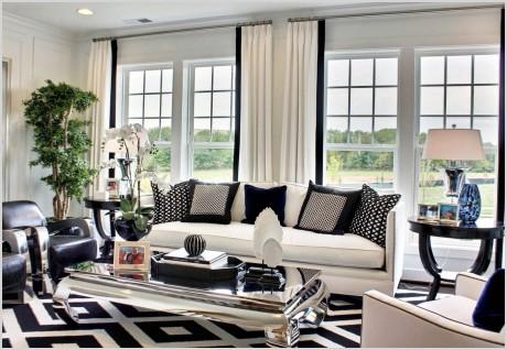 black and white interiors