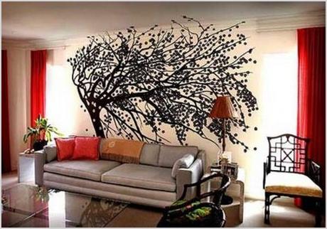 fotos e ideas para pintar y decorar las paredes con arboles