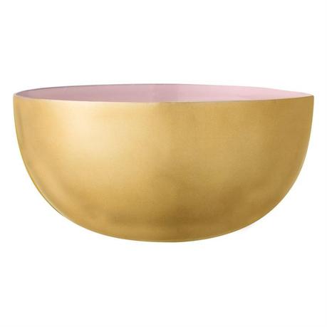 Enameled Aluminum Bowl in Rose & Gold design by BD Edition