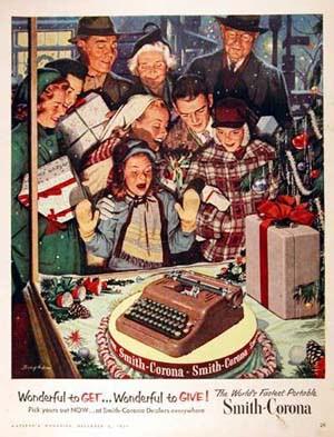 Attire Club Mood Board: Vintage Christmas Ads