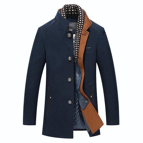 navy wool pea coat