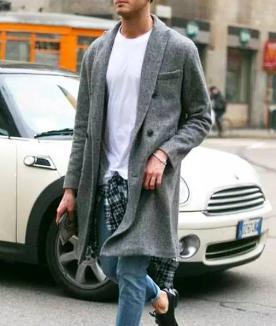 Men’s long wool trench coats