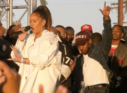 Rihanna & Kendrick Lamar Perform At Holiday Concert In WATTS